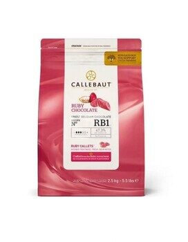 Шоколад Розовый рубиновый Barry Callebaut RUBY RB1 47.3%, CW2 каллеты уп 2,5кг