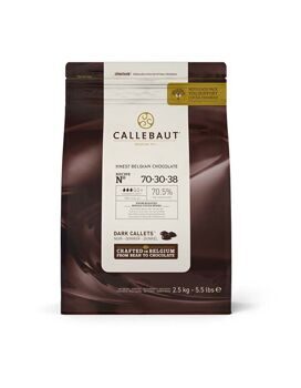 Шоколад Callebaut горький 70-30-38 каллеты 70,5%  уп  2,5кг