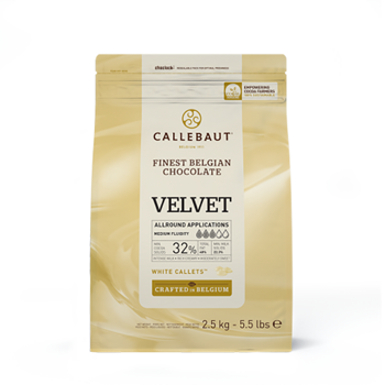 Белый шоколад Velvet Callebaut (Бельгия) 32%, уп 2,5 кг