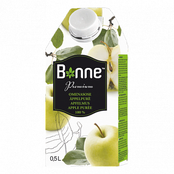 Пюре Bonne Premium пастеризованное яблочное 0,5 л